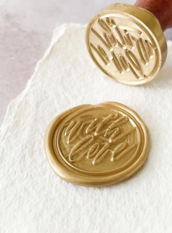 Sellos autoadhesivos "With love"